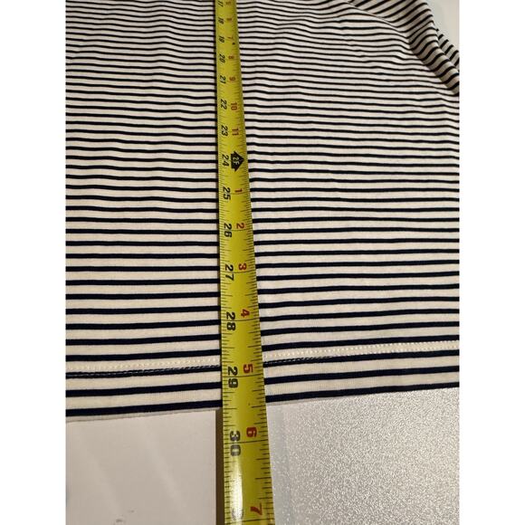 Croft & Barrow T Shirt Top Womens Sz 3X Blue White Striped Long Sleeve Nautical - Picture 6 of 6